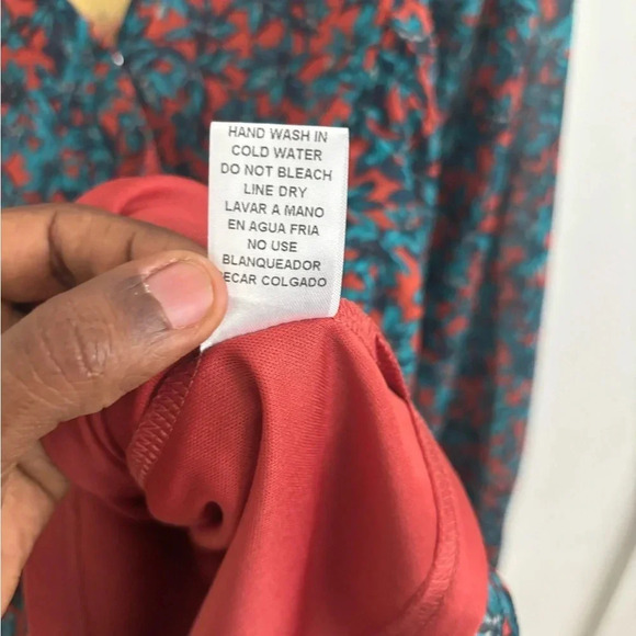 Entro Women's Floral Peplum Blouse M V-Neck Long Sleeve Boho Cottagecore Top - Picture 7 of 13